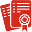Solid red square background