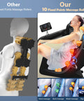 Shiatsu Massage Chair with Zero Gravity Recline, Full Body Air Compression, Heat Therapy, and Extendable Footrest - for Home/Office, Ideal Gift for Relaxation
