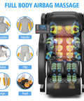 Shiatsu Massage Chair with Zero Gravity Recline, Full Body Air Compression, Heat Therapy, and Extendable Footrest - for Home/Office, Ideal Gift for Relaxation