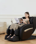 Zero Gravity Massage Chair, Shiatsu Massage Relaxation Recliner with Heating and Bluetooth, Brown