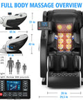 Shiatsu Massage Chair with Zero Gravity Recline, Full Body Air Compression, Heat Therapy, and Extendable Footrest - for Home/Office, Ideal Gift for Relaxation