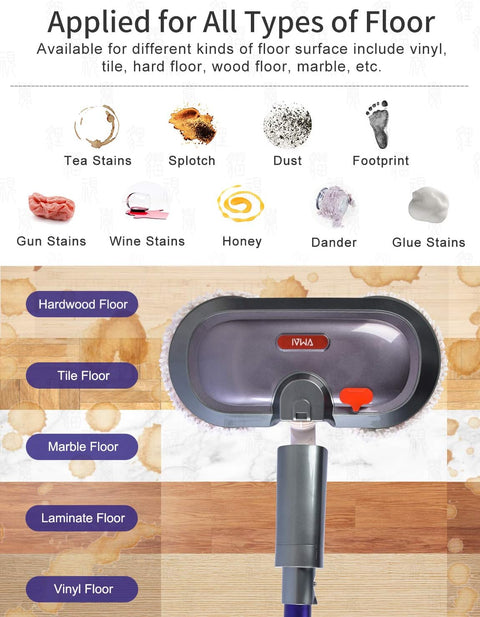 Cordless Electric Spin Mop, Effortless Floor Cleaning for Back Pain Relief, Deep Clean Tile & Grout Without Scrubbing