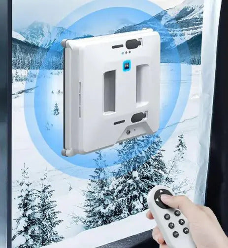 Automatic Window Cleaning Robot, Streak-Free Glass Cleaning for High Windows, Hands-Free Vacuum Robot for Mirrors & Tiles