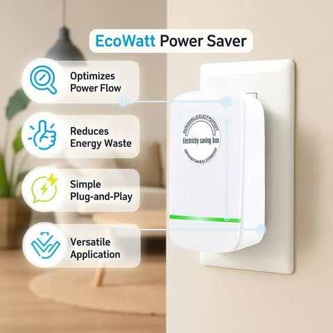 Electricity Power Saver Device, Reduce High Energy Bills, Stabilize Voltage & Cut Power Waste for Home & Office