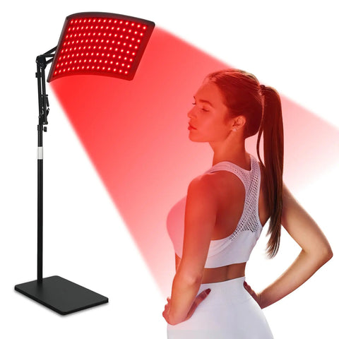 Adjustable Light Therapy Lamp, Relieve Joint Pain & Speed Recovery, Targeted Red & Infrared Treatment with Stand