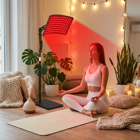 Adjustable Light Therapy Lamp, Relieve Joint Pain & Speed Recovery, Targeted Red & Infrared Treatment with Stand