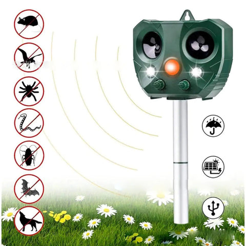 Solar Ultrasonic Animal Repeller