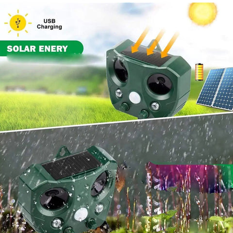 Solar Ultrasonic Animal Repeller
