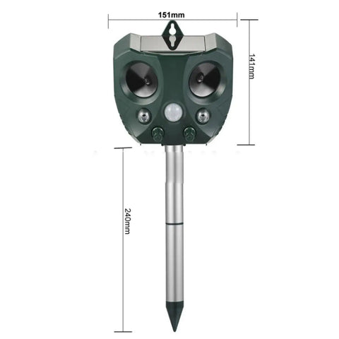 Solar Ultrasonic Animal Repeller