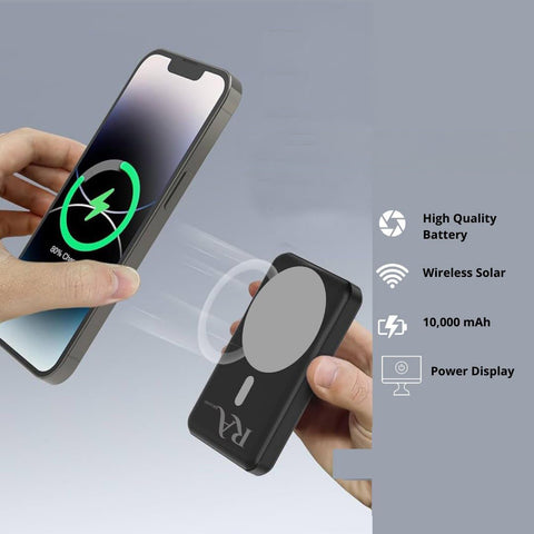 10000mAh Magnetic Wireless Solar Charger
