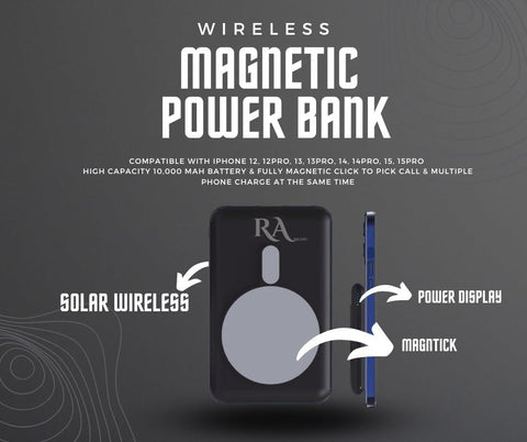10000mAh Magnetic Wireless Solar Charger
