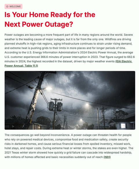 Power Outage Survival Guide: Everything you need to know  about power outages
