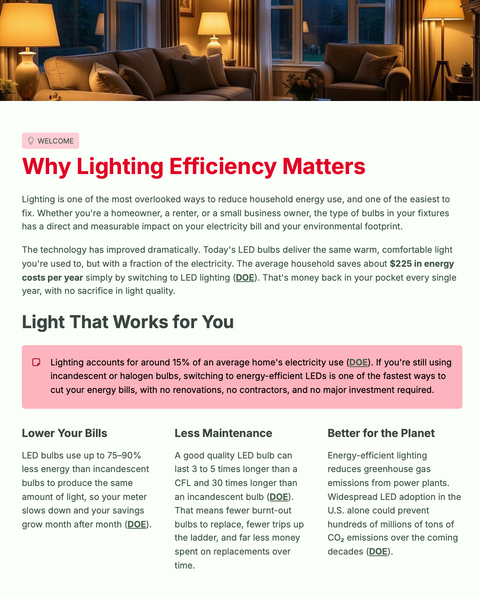 The Smart Lighting Guide: LED vs Traditional Lighting & How to Upgrade Your Home Efficiently