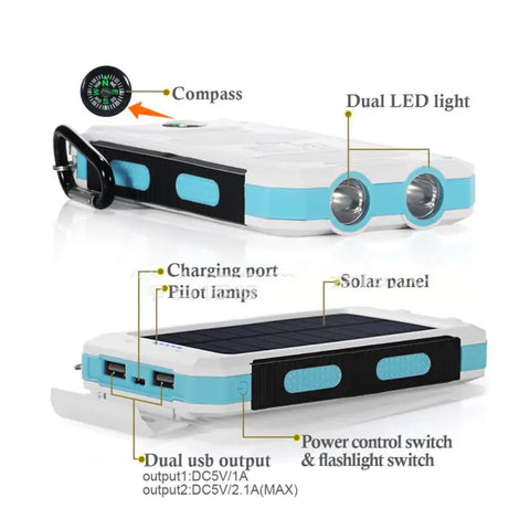 20,000mAh Waterproof Solar Charger