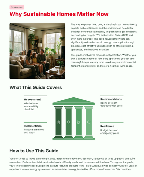 Sustainable Home Makeover: A Practical Room-by-Room  Guide to Greener Living
