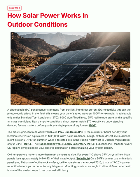 The Practical Solar Camping Guide: Powering Outdoor Adventures Safely &  Sustainably