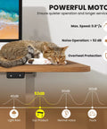 Costway Electric Height Adjustable Standing Desk, Sit to Stand Computer Workstation Home Office Desk